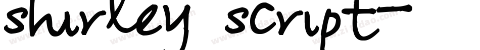 shirley script字体转换